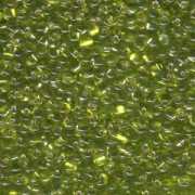 Miyuki Tropfen Perlen 2,8mm 0014 transparent silverlined Lime Green 9gr.